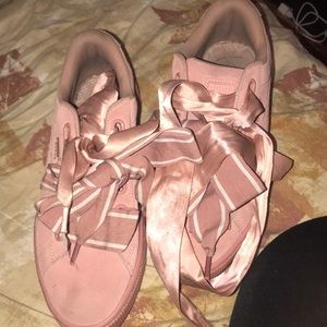 SUEDE HEART SATIN 2 WOMENS